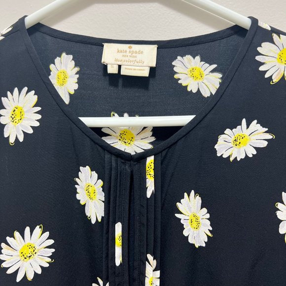 Kate Spade Sleeveless Daisy Silk Top Size S - Picture 3 of 4
